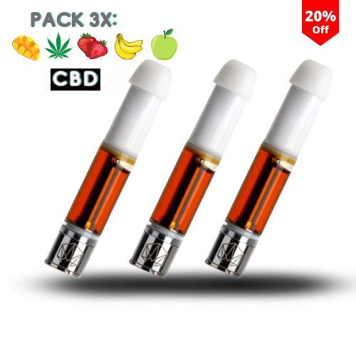 PACK CARTOUCHES VAPE PEN - 98% CBD - Stormrock